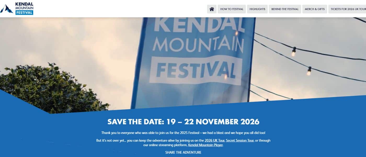 Kendal Mountain Film Festival 2025