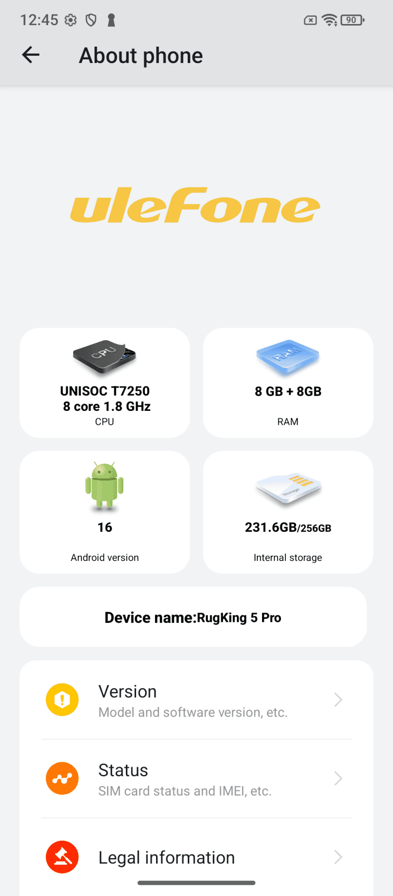 Ulefone Rugking 5 Pro